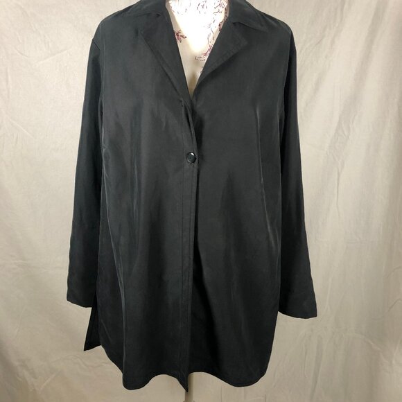 🖤 “Timeless Minimalism” — Jones New York Vintage-Inspired Longline Jacket (1X) - Picture 1 of 4